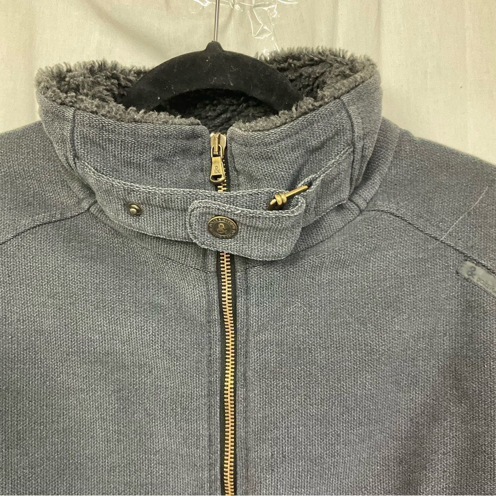 Vintage Dolce & Gabbana Men's Black Cotton Sherpa Lined Full Zip Jacket Size L - Picture 6 of 16